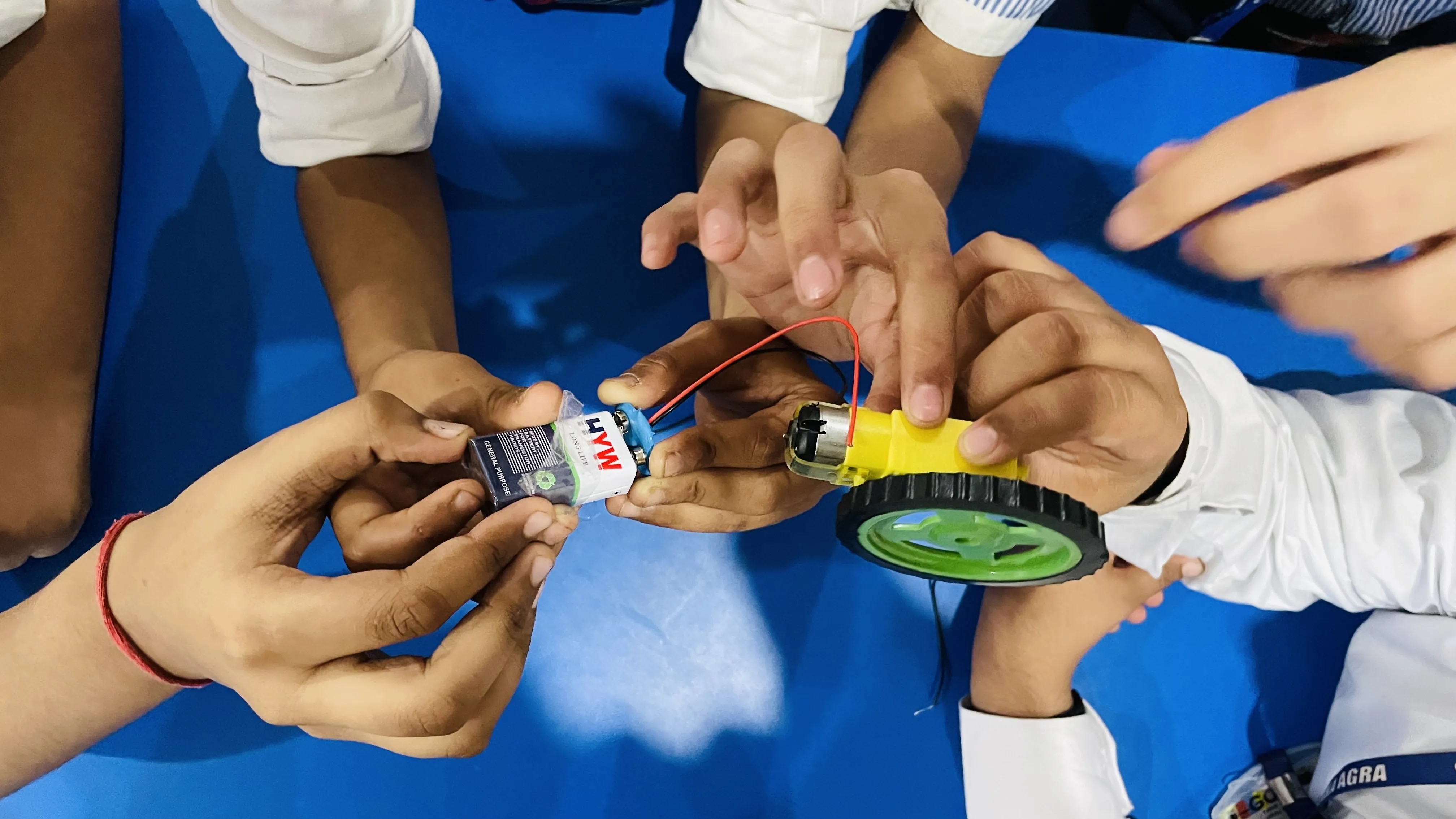 Hands-on wiring and motor assembly
